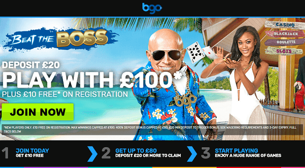 BGO Casino Welcome Bonus